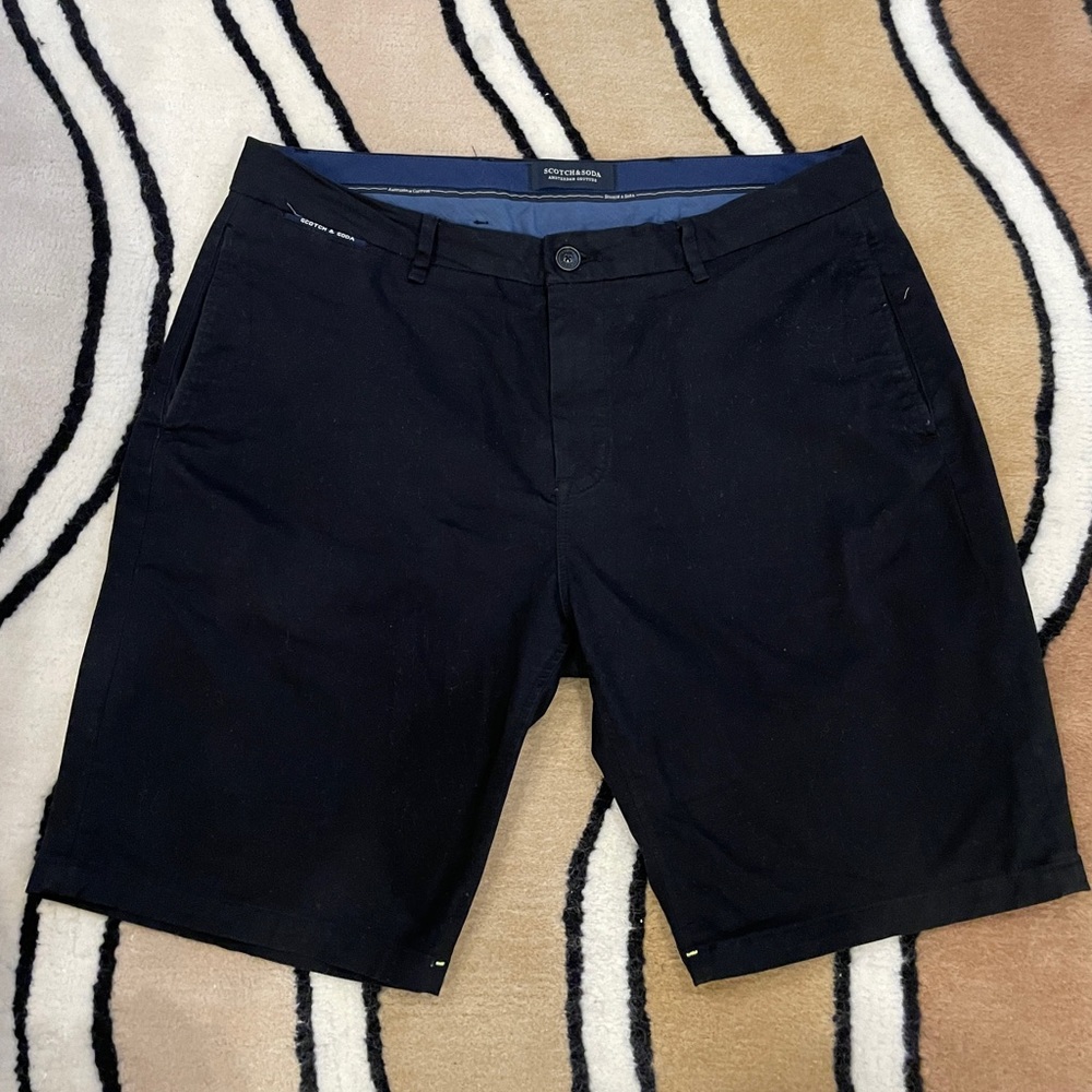 MENS SCOTCH AND SODA BLACK SHORTS